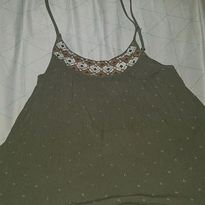 Green tank top